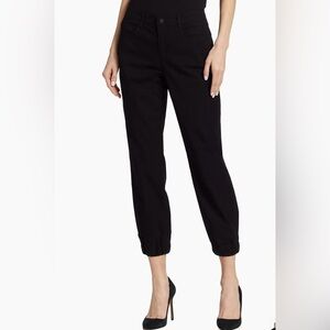 L’agence Women’s Mirabel Cropped Stretch Flight Pants Joggers Black NWT